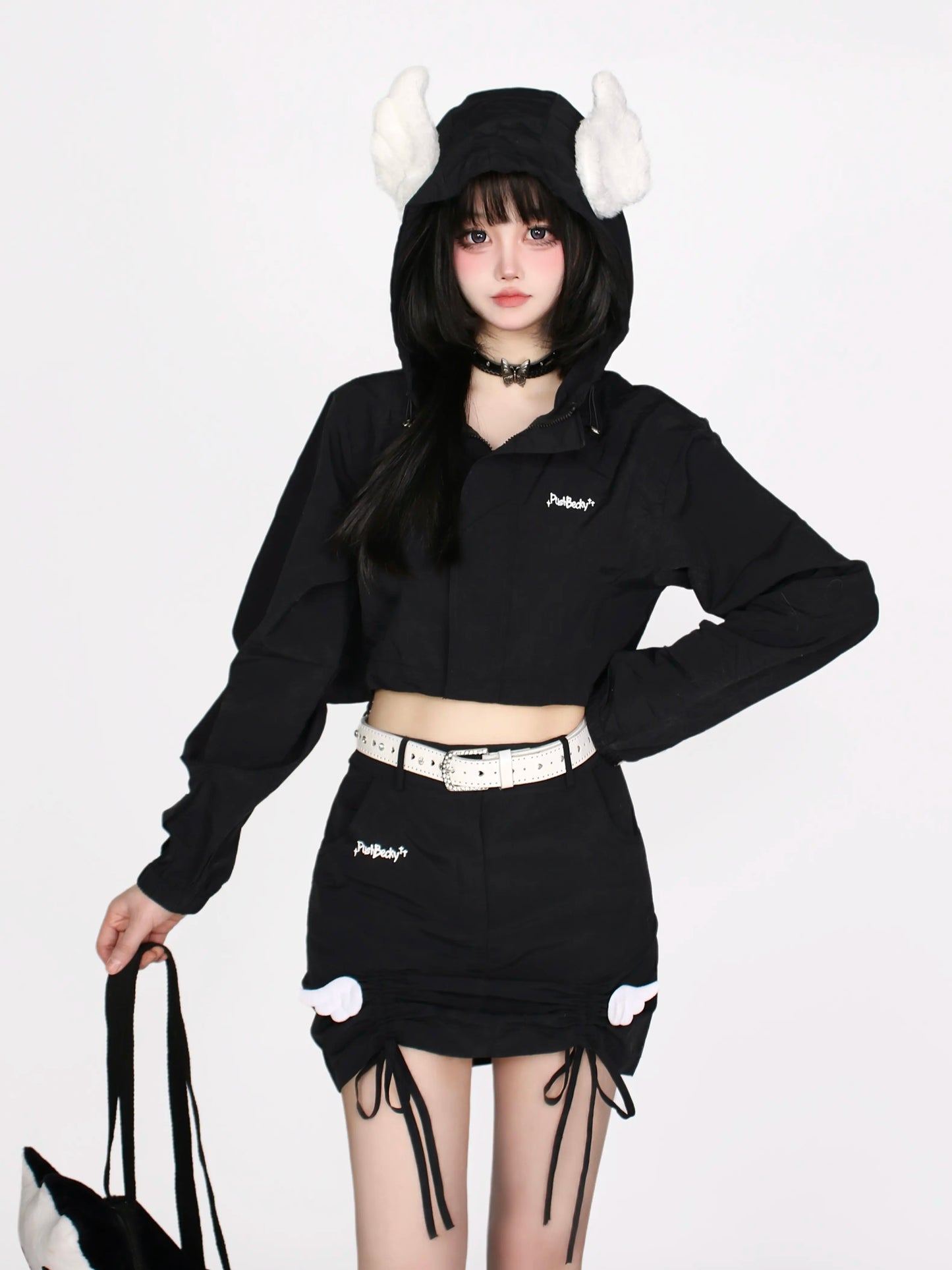 Drawstring Suit Wing Angel Sunscreen Hoodie