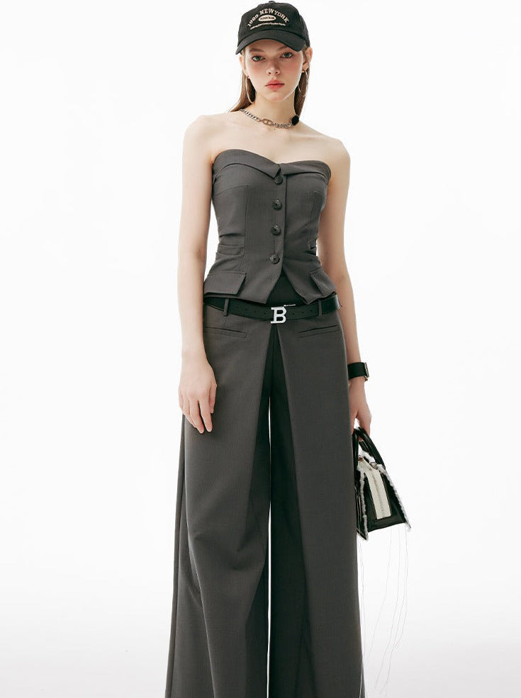 Mode Tube Top Pants Wide