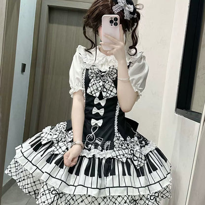 Timeglow Six-Panel Printed Lolita JSK Dress