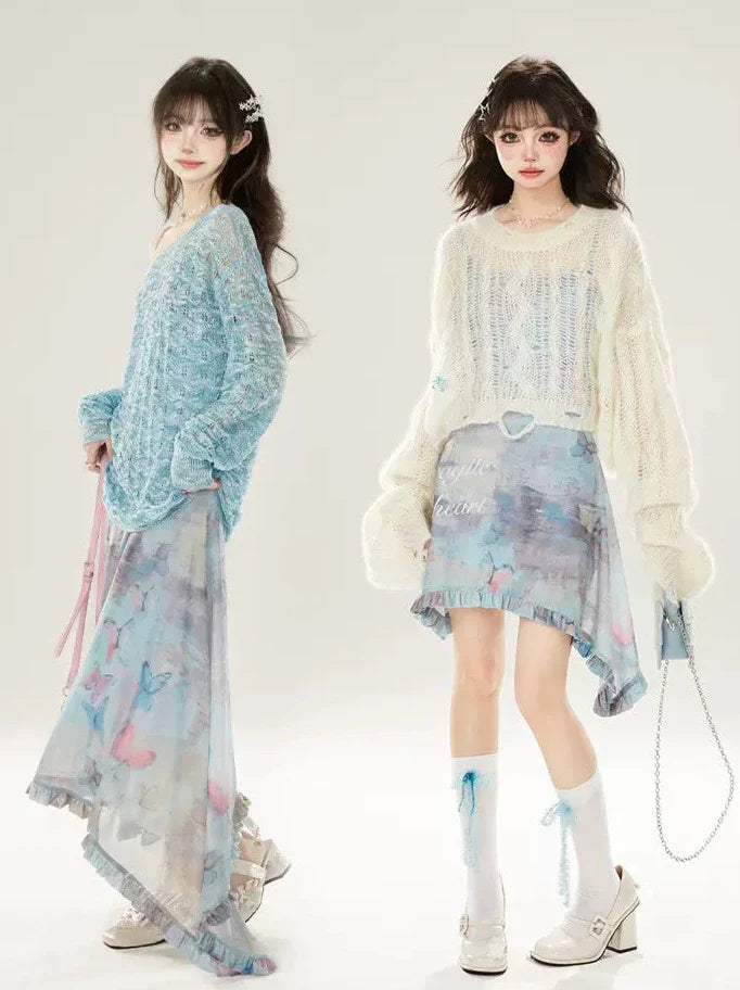 フェアリーバタフライドレス ショート/ロングサスペンダー