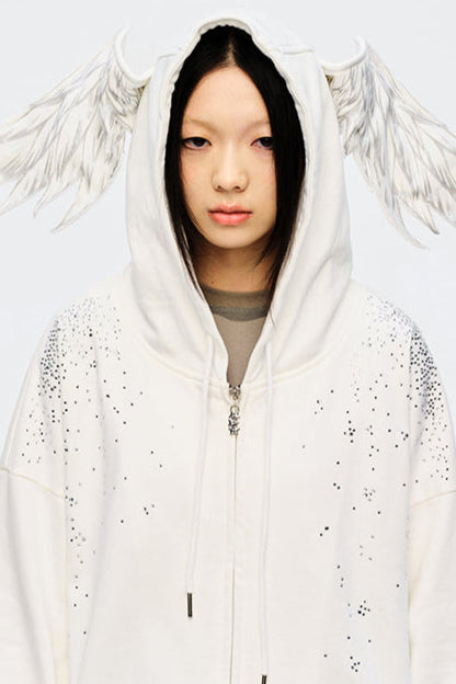 Engel Hoodie Starburst Sweatshirt