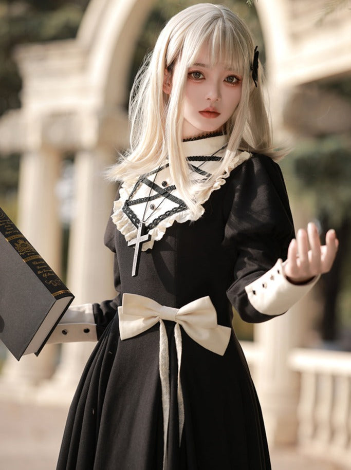 Pre-order Lovelac Lace-up release Bow Lolita High Big Neck