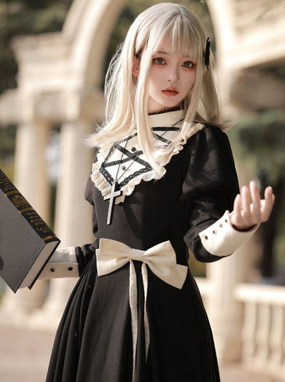 Pre-order Lovelac Lace-up release Bow Lolita High Big Neck