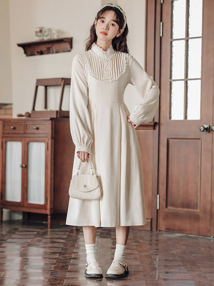 人形用ロングカラースタンドチャイナドレス