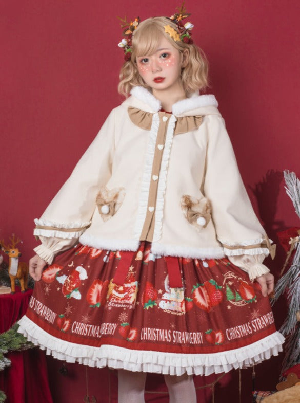 ロリータジャケットケープベルベットビッグリボン