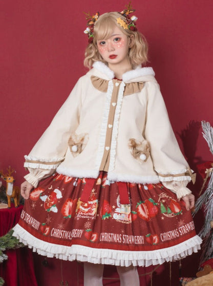 ロリータジャケットケープベルベットビッグリボン