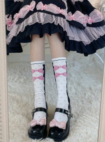 Merejane Cat Strap Platform Shoes + Ribbon