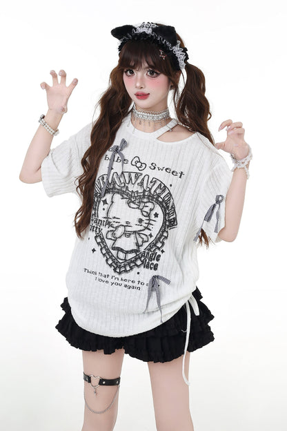 マインキャットTシャツ ルーズ