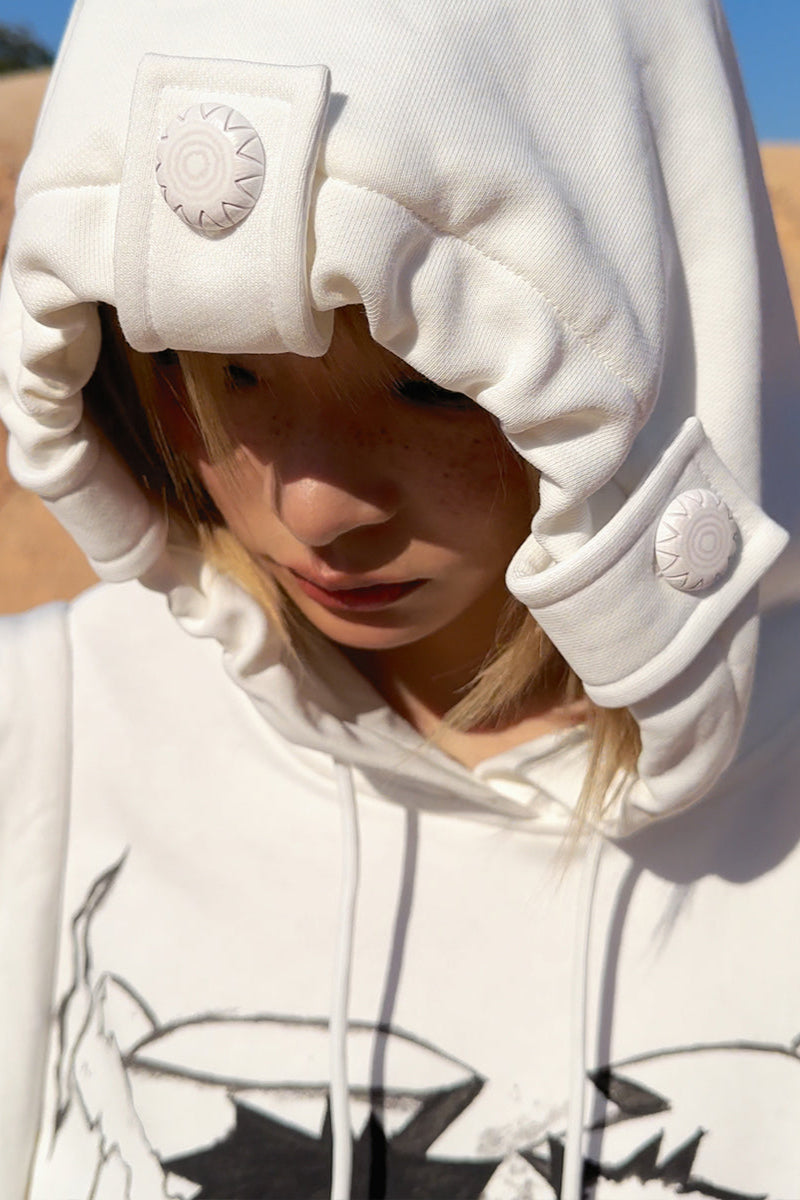 Hoodie Love Kapuzen-Mumien-Sweatshirt