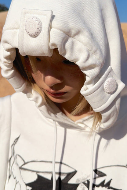 Hoodie Love Kapuzen-Mumien-Sweatshirt