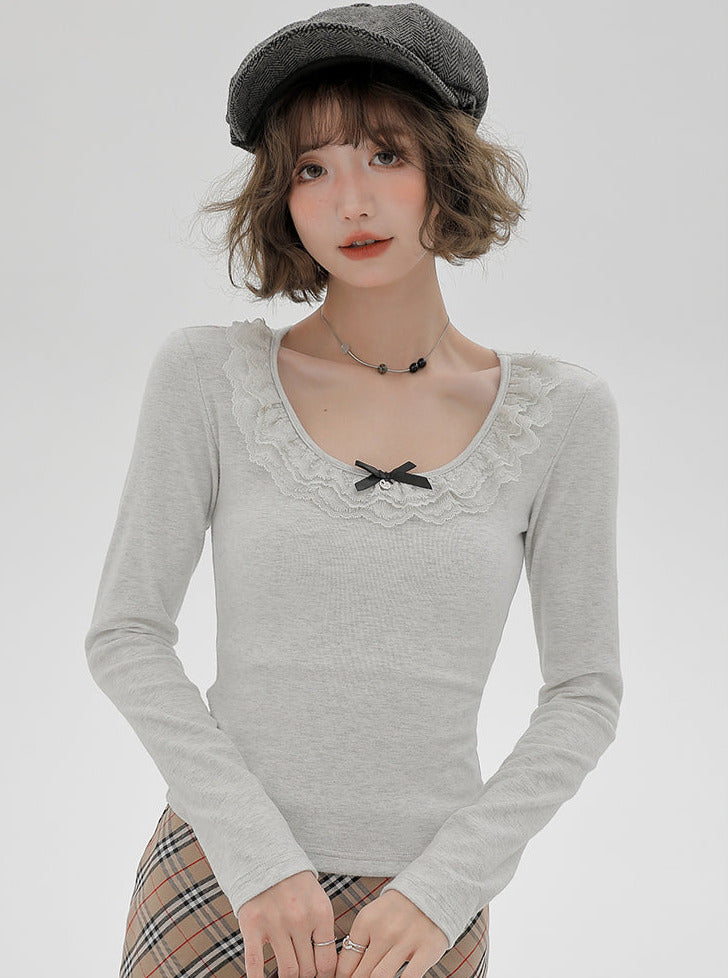 Pure Collar Slim Dzire Long T Lace