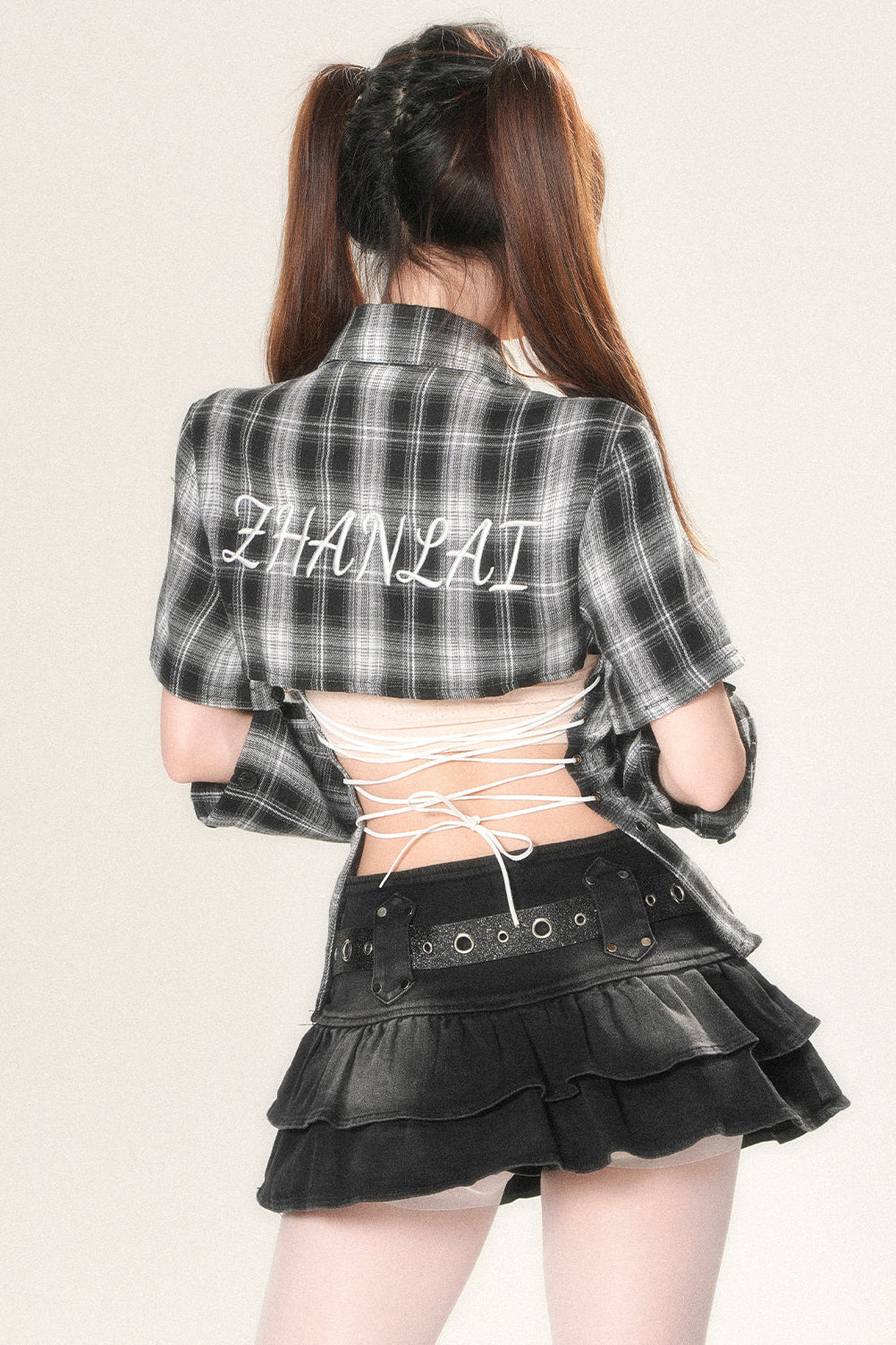 Open Design Shirt Bag Check