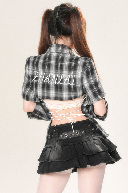 Open Design Shirt Bag Check