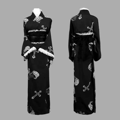 Japanese Yukata Dress – Butterfly Print Kimono Robe