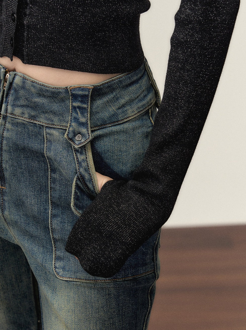 Gefälschte zweiteilige Ramewest Slim Tops