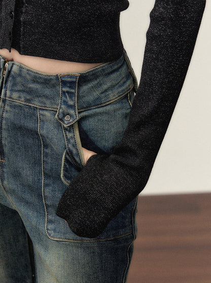 Gefälschte zweiteilige Ramewest Slim Tops