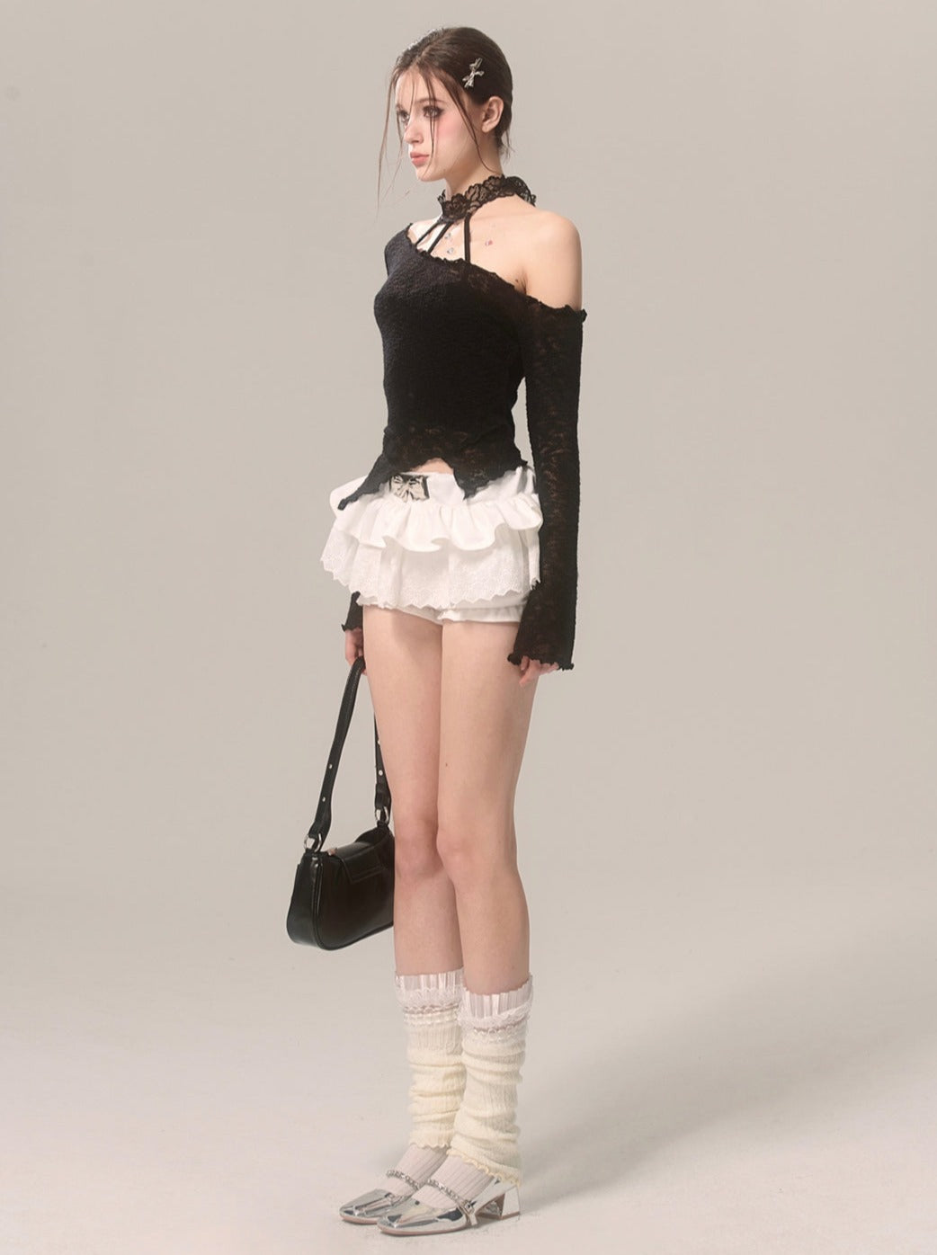 レースインナーウェアトップ ホルターネック