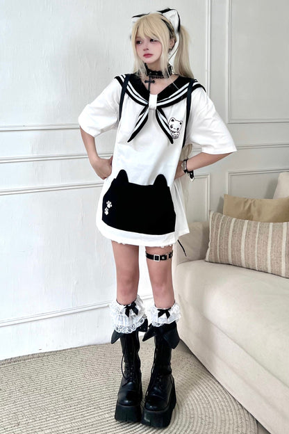 tops loose mine collar Sailor