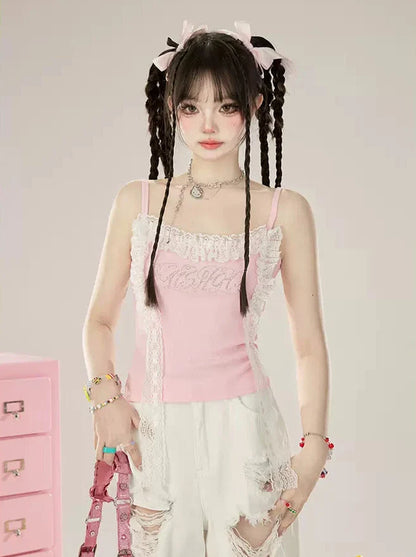 ミントキャミソールディフューザーレース