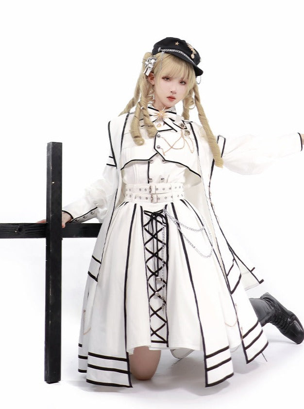 Lolita Army Judgement Uniform Knight Military Set Low