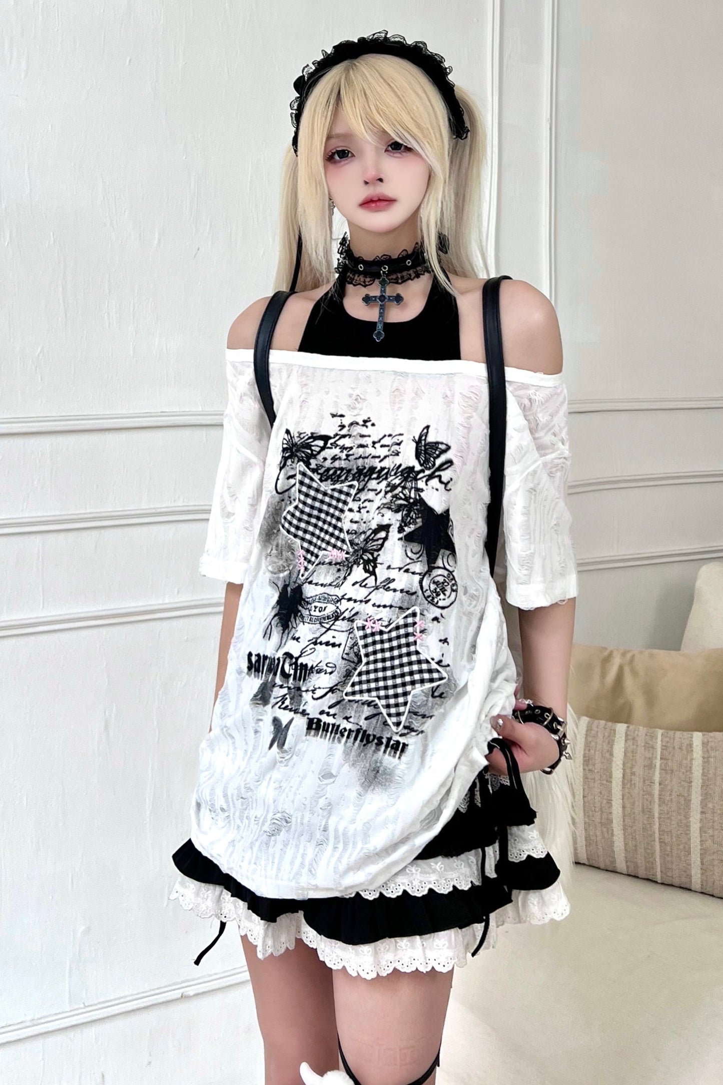 ショルダーTシャツスラッシュ