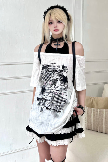 ショルダーTシャツスラッシュ