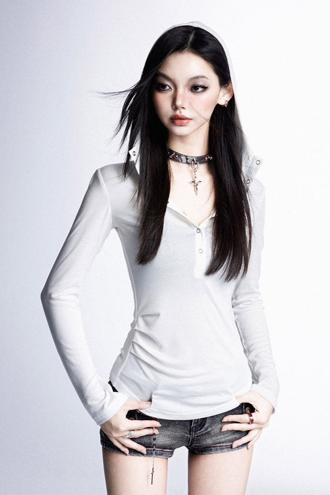 Top Inner Luxury Sheer Hoodie BH +