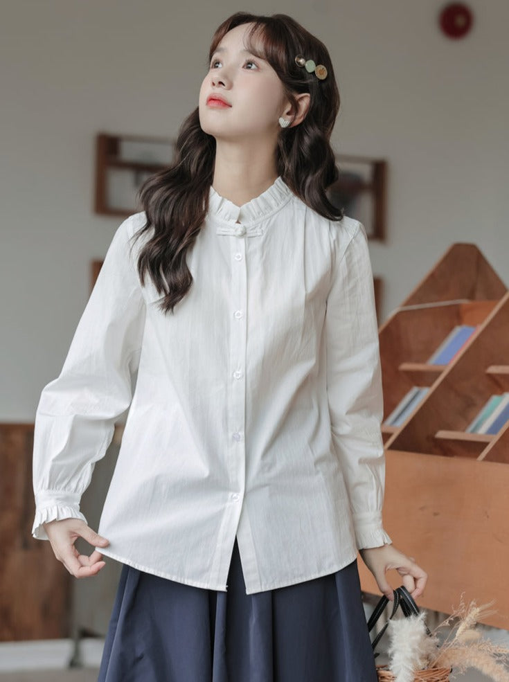 Blouse Retro French Girly
