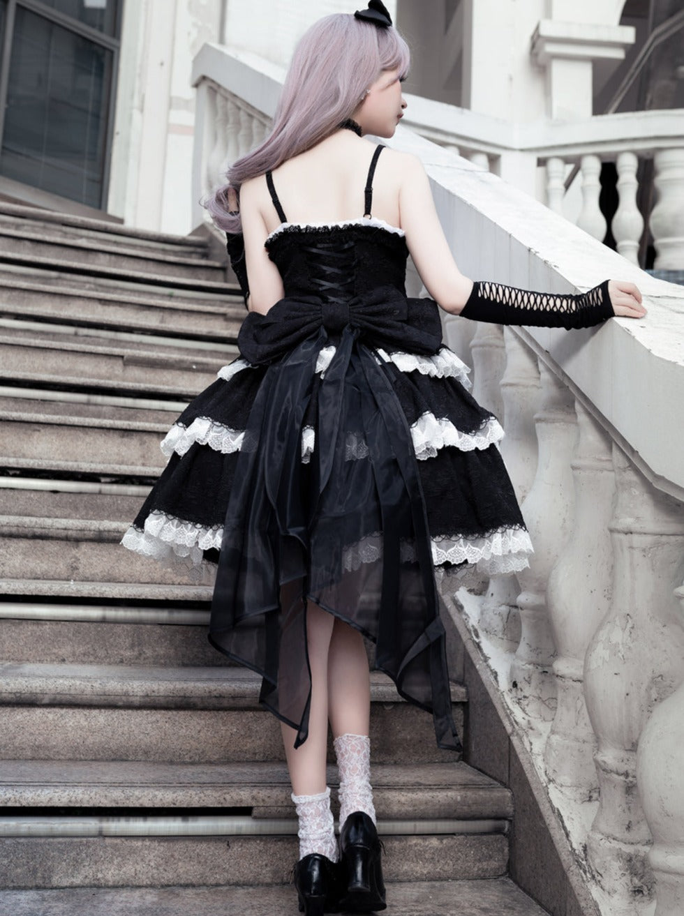 Dress Camisole Lolita Ruffle Chic Cake
