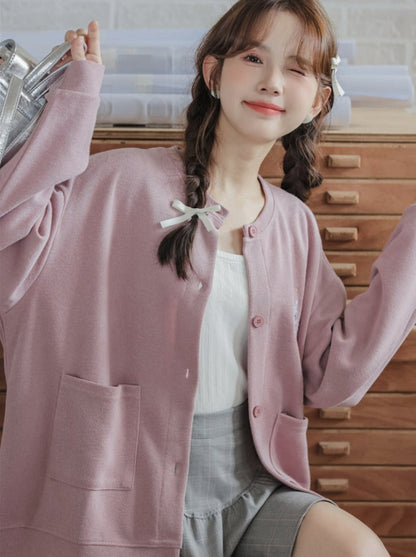 ドロップルーズダスティジャケットショルダースリーブピンクフィット