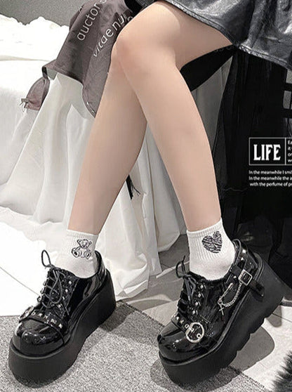 Punk Platform Shoes Studded Lolita