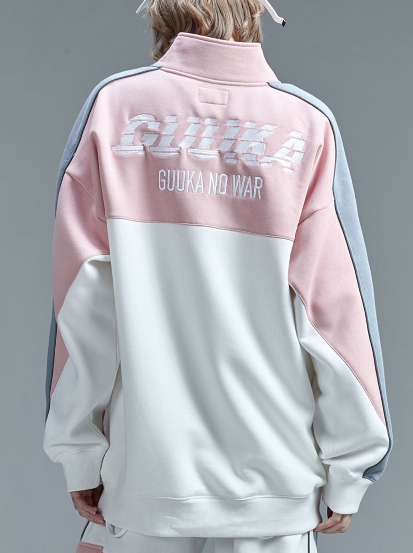 Kragen Bicolor Splice Stand Top Pink