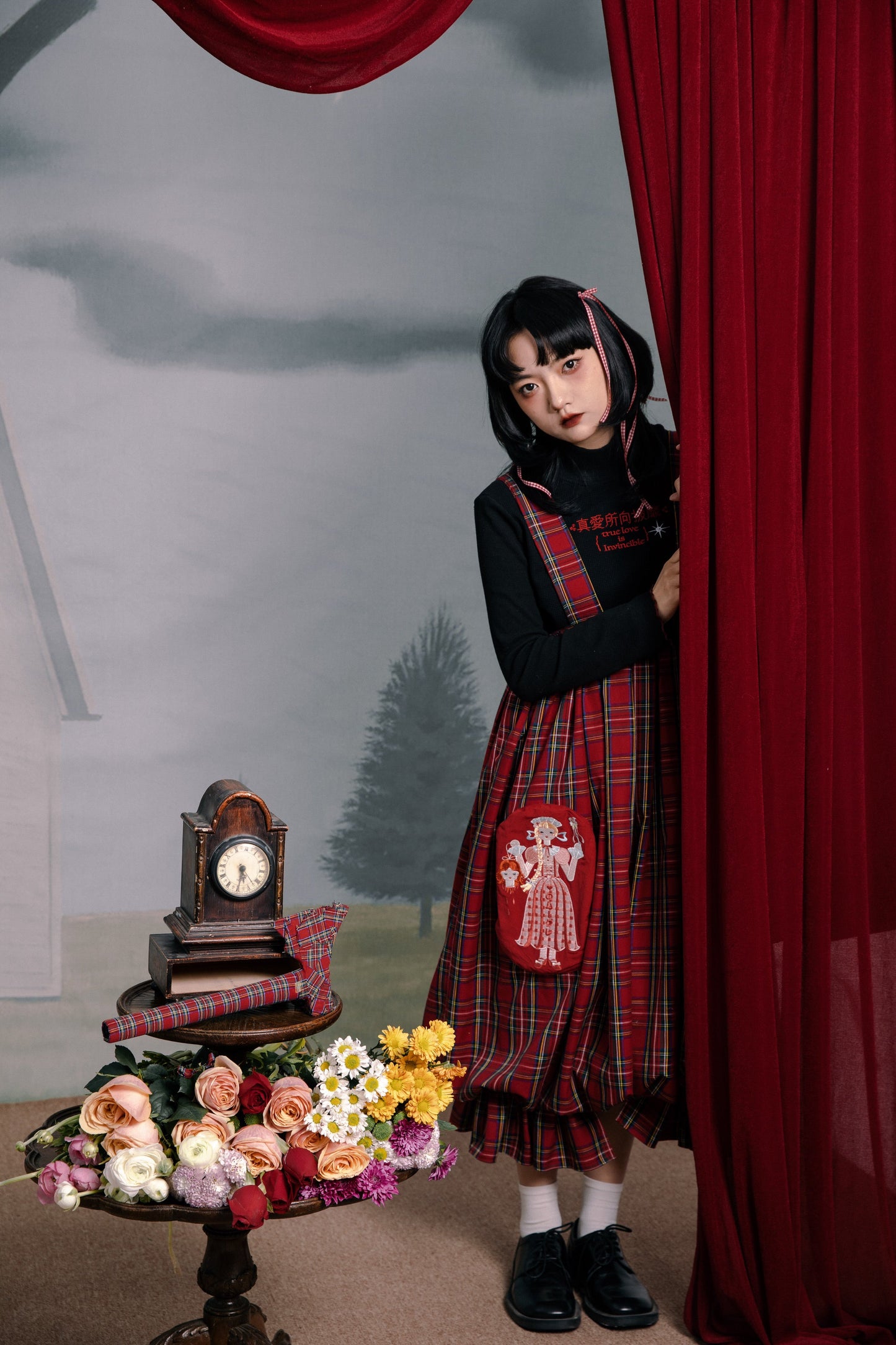 チェックレトロパンツ バルーンサーカス