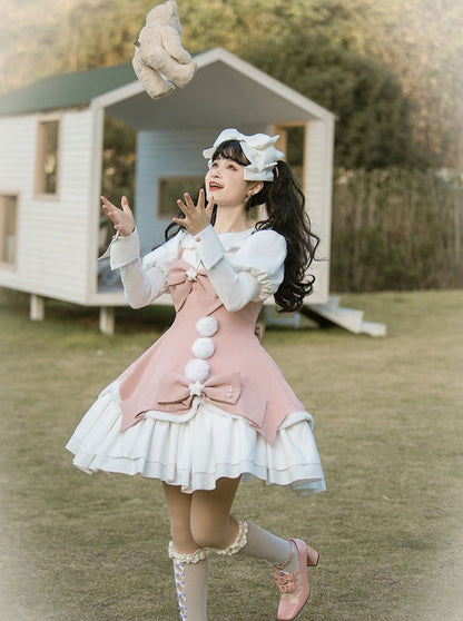 カラースカート ドールサス スウィートロリータトップ ボンボン