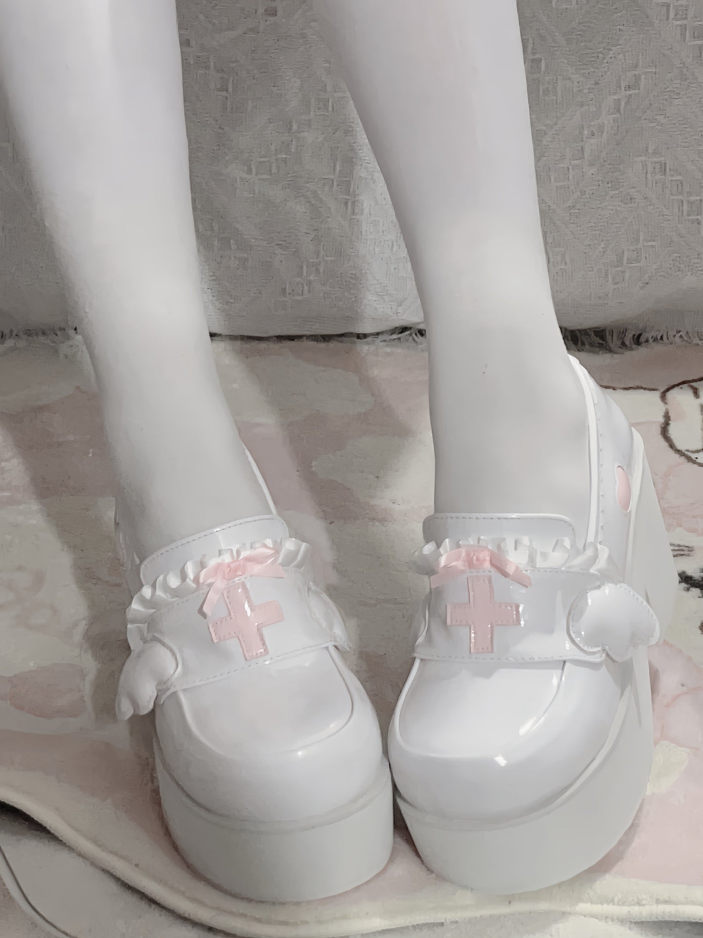 Kaikai Shoes Angel Lace Platform Medical