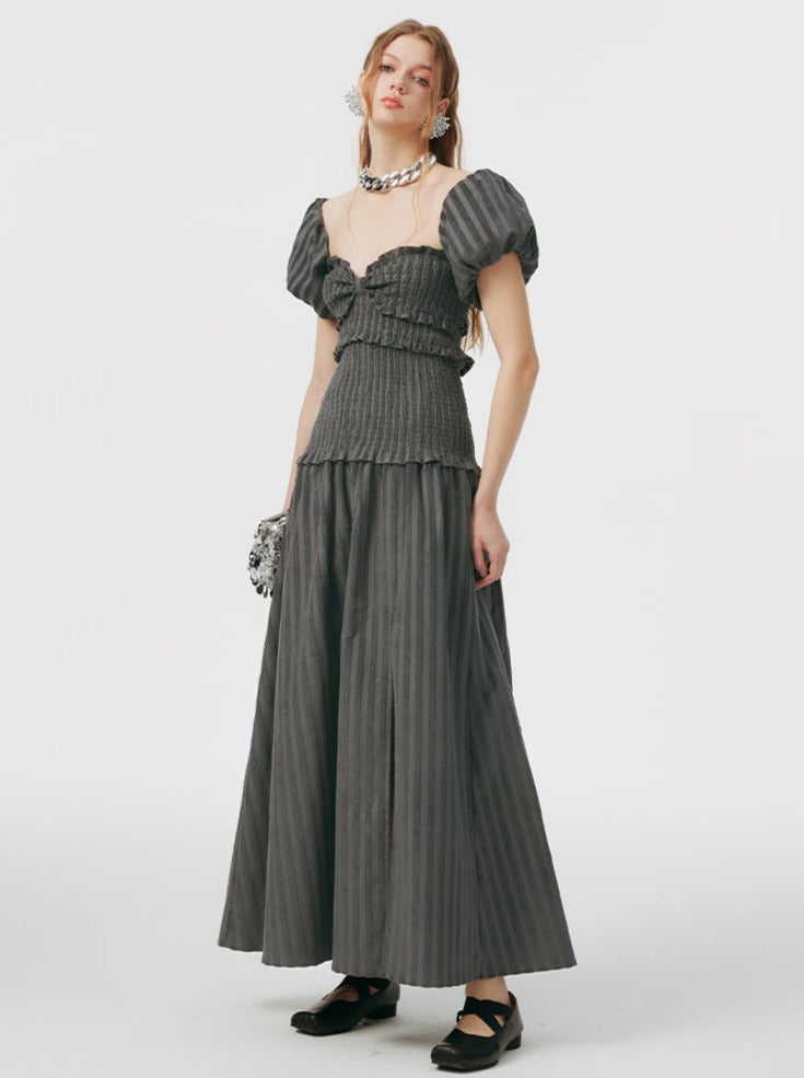 トップロングチューブオフショルダードレス