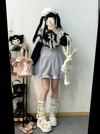 Love – Strapsrock mit Rüschen und Edelsteinen