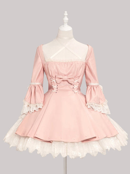 Sweet Girly Frill Dress + Hat