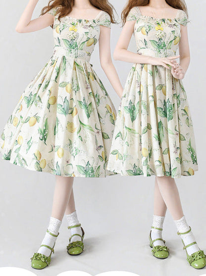 Lolley Kleid + Cardigan Ta Trochrasic Elegan Forest Basket