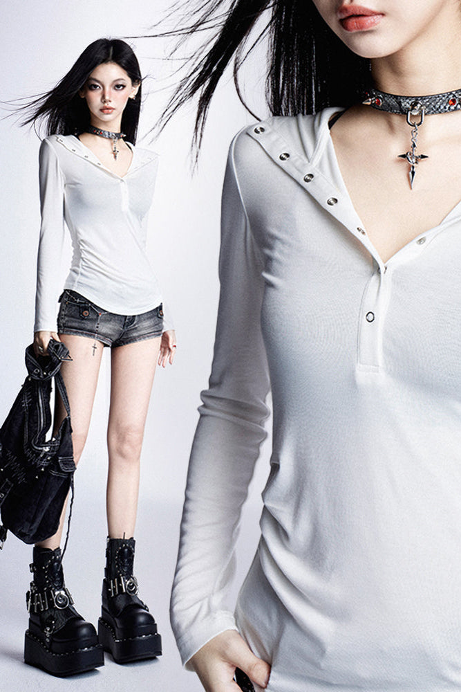 Top Inner Luxury Sheer Hoodie BH +
