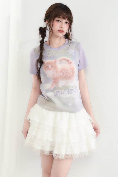 キャットトップラウンドネック