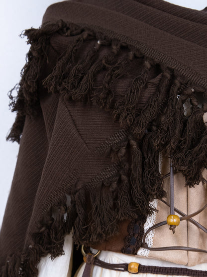 Stil Kleid Exotische Weste Cape