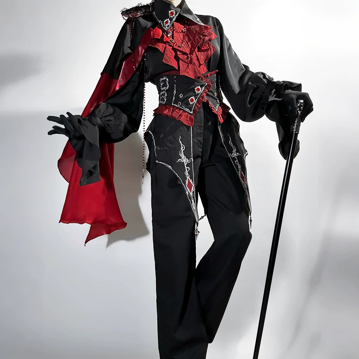 WeiZhiXingChen Crimson Vow Gothic Lolita Set