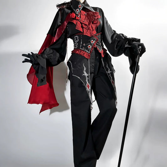 WeiZhiXingChen Crimson Vow Gothic Lolita Set