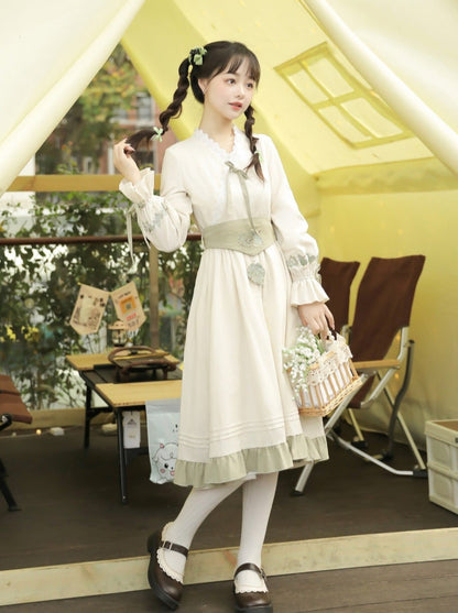 ドレス チャイナ カーディガン レトロ ショート ロリータ