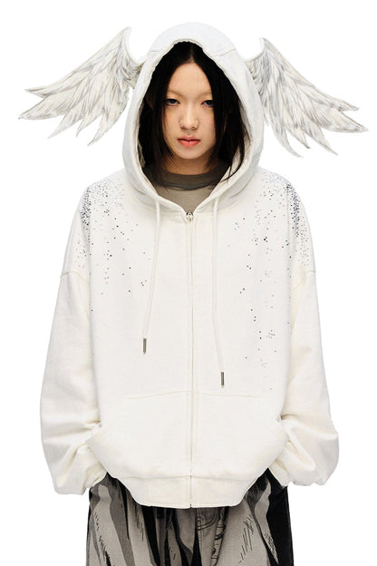 Engel Hoodie Starburst Sweatshirt