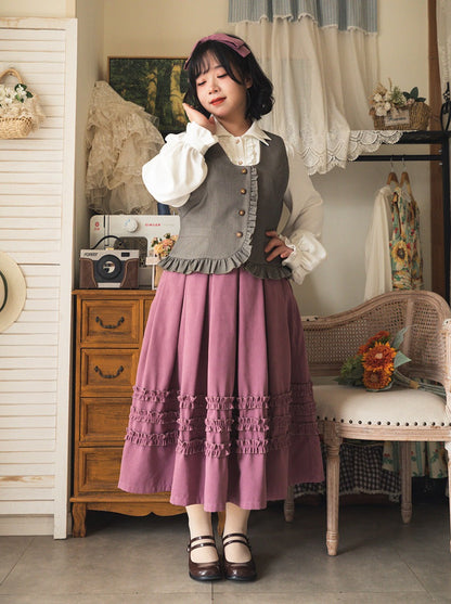 キノコレトロ裾スカートロリータ