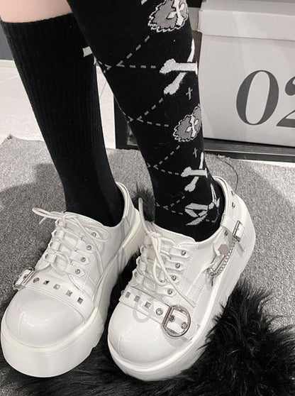 Punk Platform Shoes Studded Lolita
