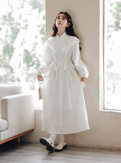 Spitzenkleid aus China mit Schleife in der Taille