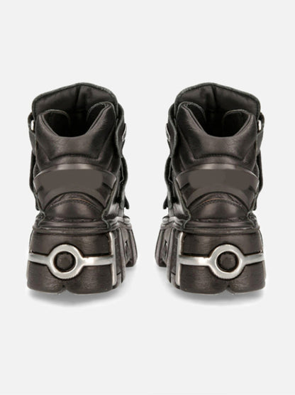 ソールメタルシューズスタイルパワーレザースニーカーパンク